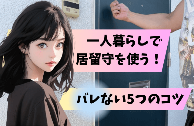 居留守,一人暮らし,バレる,言い訳,対処法,方法,バレない