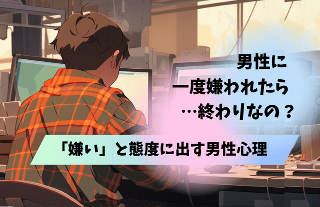 男に一度嫌われたら終わり,男,一度嫌われたら終わり,男性心理,本音,男性,理由,嫌われた,対処法