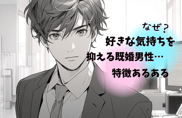 好きな気持ちを抑える,既婚者,男性,既婚男性,職場,行動,態度,男性心理,魔法の言葉,対処法