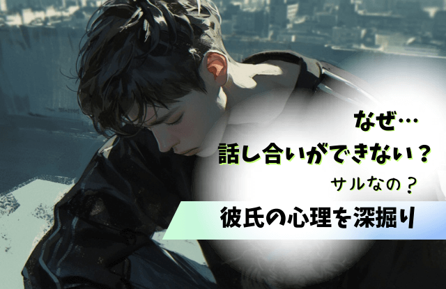 話し合いができない,彼氏,男性,黙る,会話のキャッチボール,特徴,対処法,魔法の言葉,別れる